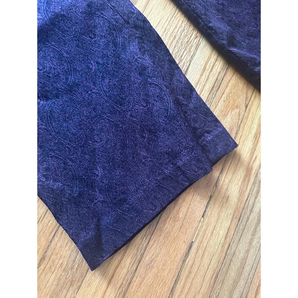 Lane Bryant The Allie Maroon Paisley Slight Flare Pants Size 24R - Picture 2 of 7